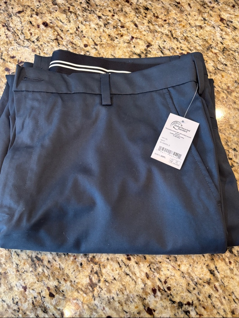 Amazon Essentials Men's Navy Performance Chino Pants